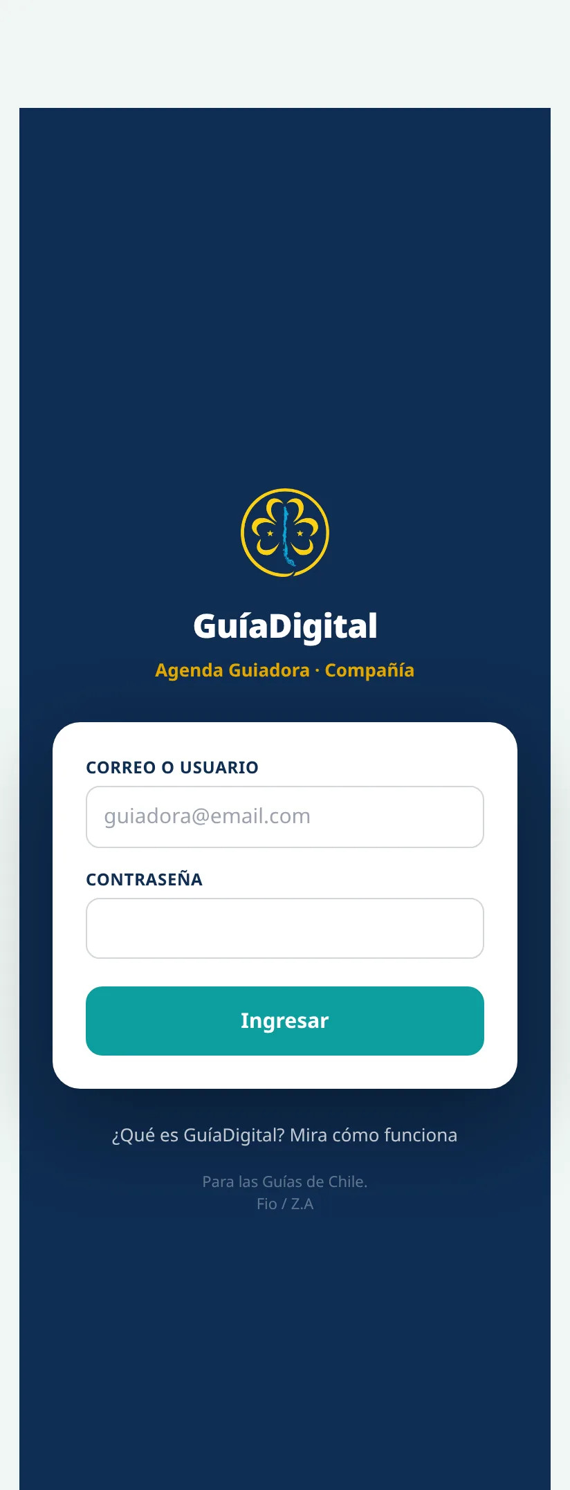 Ingreso de guiadoras y dirigentes