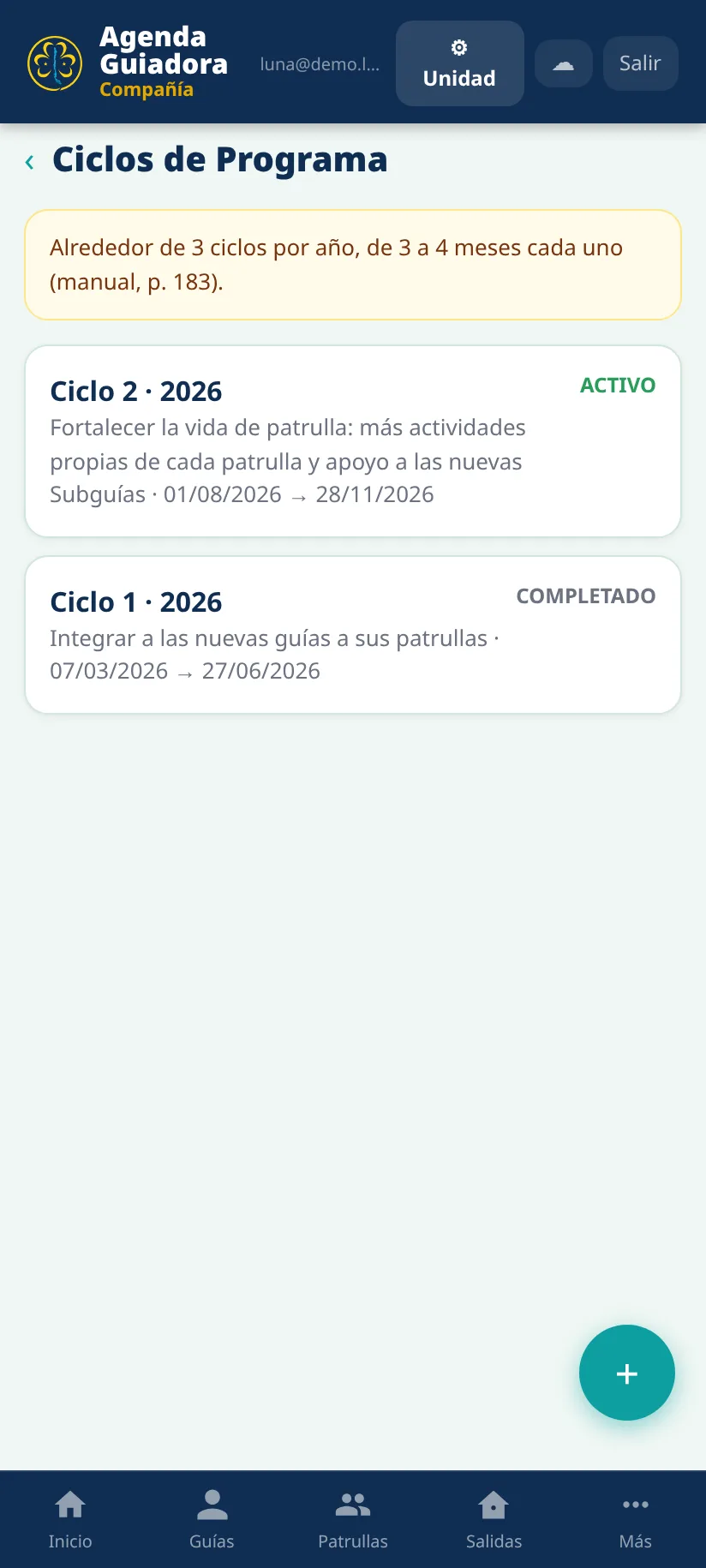 Ciclos de programa