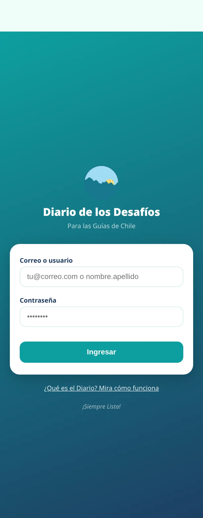 Ingreso al Diario