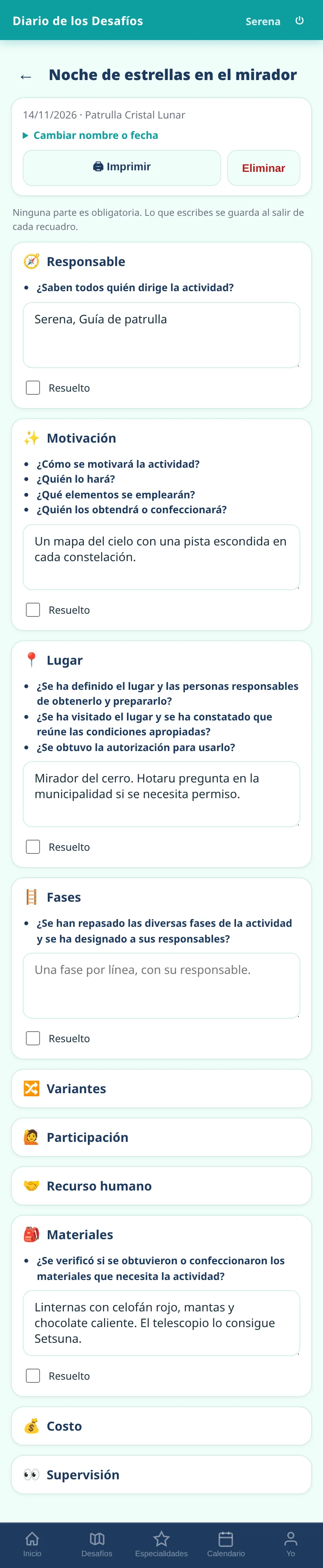 Una hoja de ruta